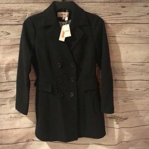 NWT Women’s charcoal wool coat size small